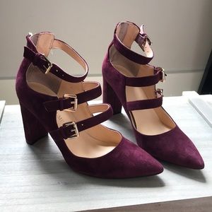 Ivanka Trump Maroon Block Heels